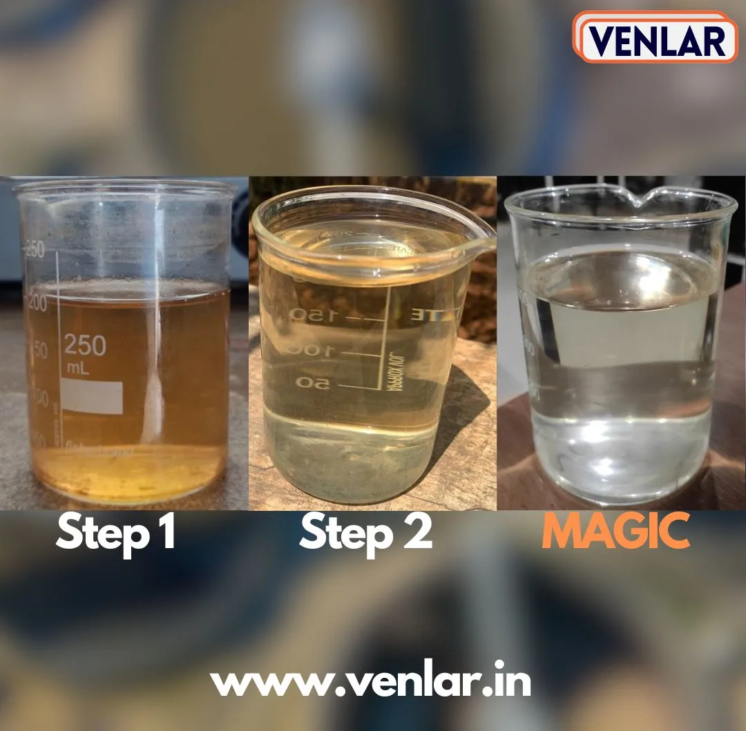 Remove Yellowness of ETP STP water by using OxySuper of Venlar