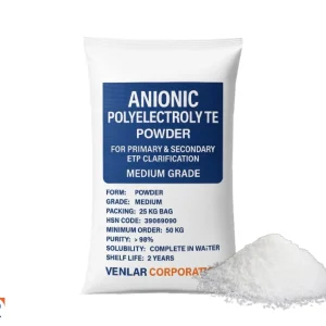 Anionic Polyacrylamide by Venlar Medium Grade for ETP